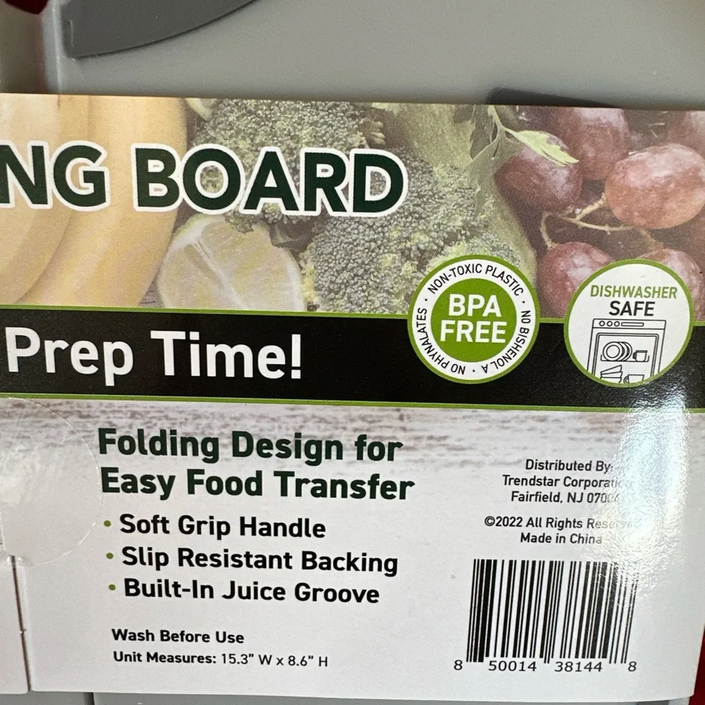 🌵3/$15 Foldable grey Non-Toxic plastic cutting prepping board (see description)